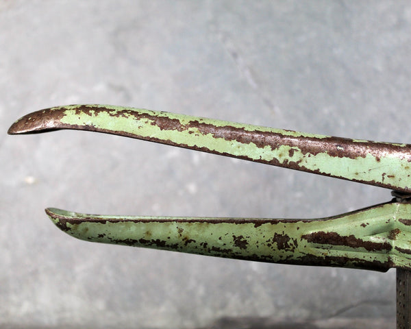 Antique Potato Ricer - Vintage Industrial Decor - Vintage Kitchen - Metal Potato Ricer - Green Paint