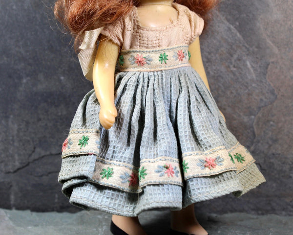 Vintage Nancy Ann Story Book Doll - Red Haired in Original Clothing - 1940s Collectible Doll