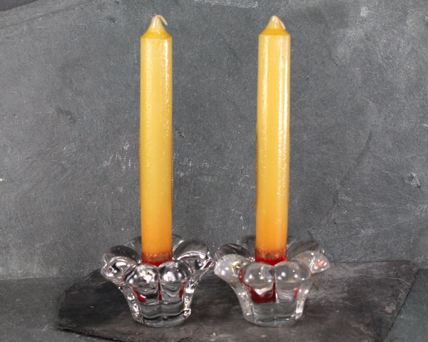 Vintage Set of 2 German Souvenir Candles "Andenken an Bickesheim" Candles in Original Plastic Wrap | Souvenir of the Pilgrimage Church