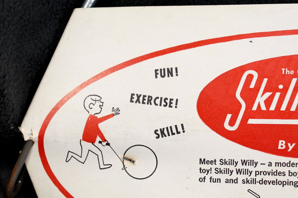 Vintage Skilly-Willy by Skilco - High-Energy Classic 1961 Skill & Action Toy in Original Packaging - Choice of Blue or Red