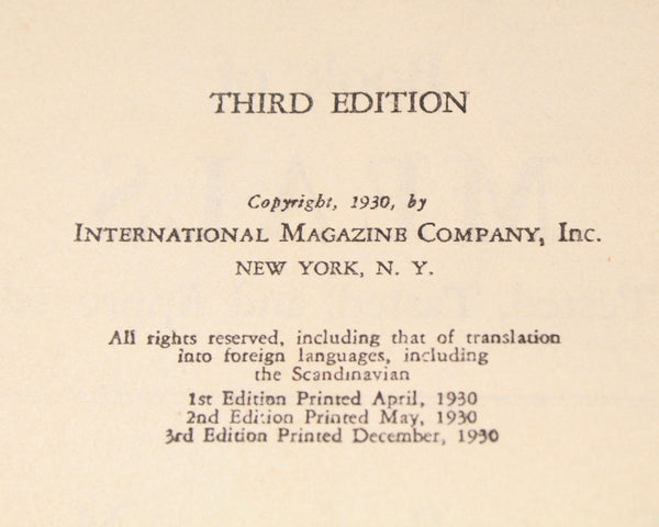 1930 Good Housekeeping Cookbook: Meals Tested, Tasted, and Approved | Third Printing, December, 1930 | Bixley Shop