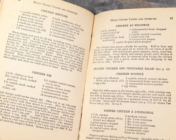 1930 Good Housekeeping Cookbook: Meals Tested, Tasted, and Approved | Third Printing, December, 1930 | Bixley Shop