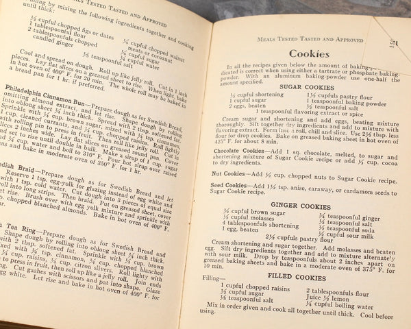 1930 Good Housekeeping Cookbook: Meals Tested, Tasted, and Approved | Third Printing, December, 1930 | Bixley Shop