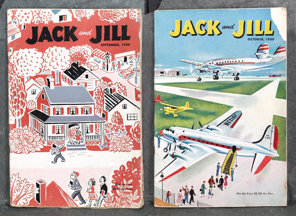 1950 Jack & Jill Magazines | Set of 9 | Vintage Jack and Jill Magazine - Vintage Children's Magazine