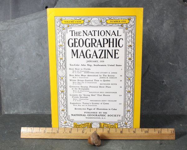 1950s National Geographic Magazines - Set of 13 Issues from 1958 & 1959 | Bixley Shop