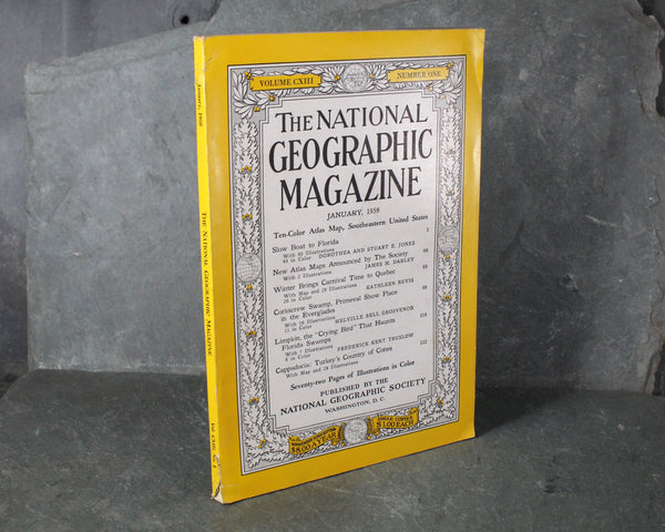 1950s National Geographic Magazines - Set of 13 Issues from 1958 & 1959 | Bixley Shop