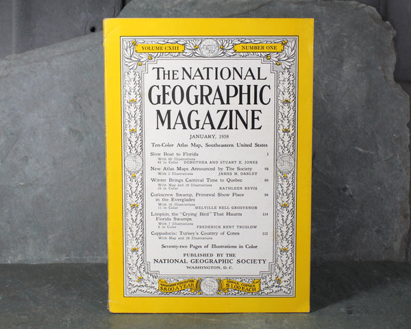 1950s National Geographic Magazines - Set of 13 Issues from 1958 & 1959 | Bixley Shop