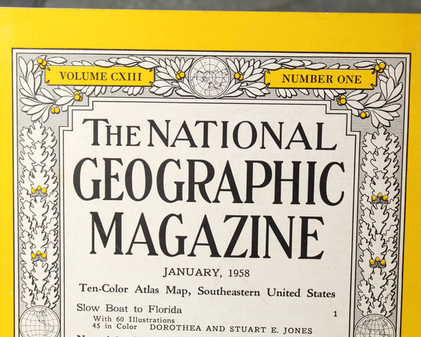 1950s National Geographic Magazines - Set of 13 Issues from 1958 & 1959 | Bixley Shop