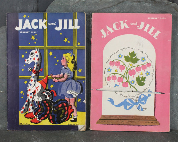 1953/54 Jack & Jill Magazines | Set of 7 | Vintage Jack and Jill Magazine - Vintage Children's Magazine