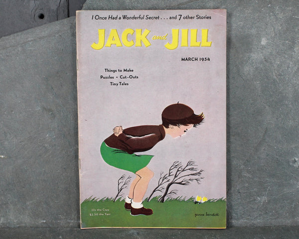 1953/54 Jack & Jill Magazines | Set of 7 | Vintage Jack and Jill Magazine - Vintage Children's Magazine