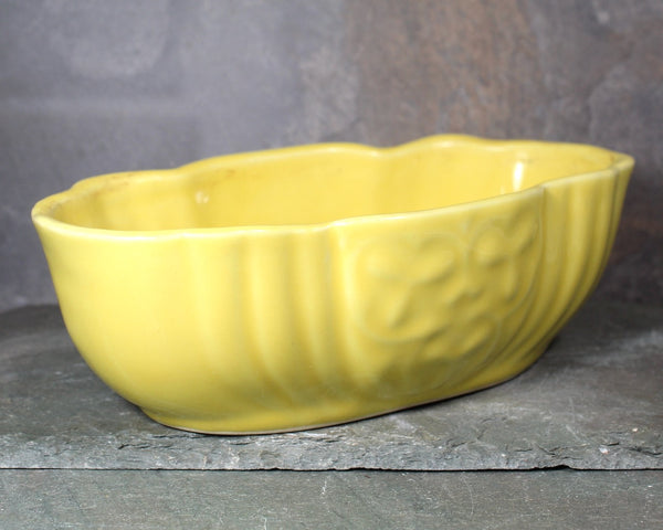 Mid-Century 1960s Yellow Ceramic Planter | Mid-Century Indoor Planter | Bixley Shop