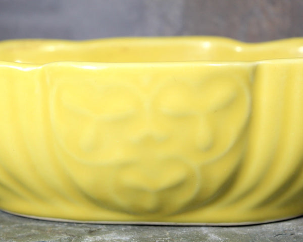 Mid-Century 1960s Yellow Ceramic Planter | Mid-Century Indoor Planter | Bixley Shop