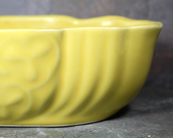 Mid-Century 1960s Yellow Ceramic Planter | Mid-Century Indoor Planter | Bixley Shop