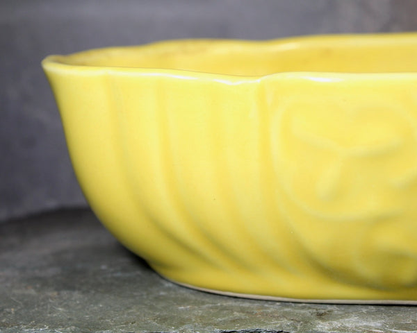 Mid-Century 1960s Yellow Ceramic Planter | Mid-Century Indoor Planter | Bixley Shop