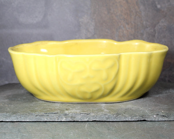 Mid-Century 1960s Yellow Ceramic Planter | Mid-Century Indoor Planter | Bixley Shop