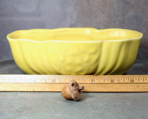 Mid-Century 1960s Yellow Ceramic Planter | Mid-Century Indoor Planter | Bixley Shop