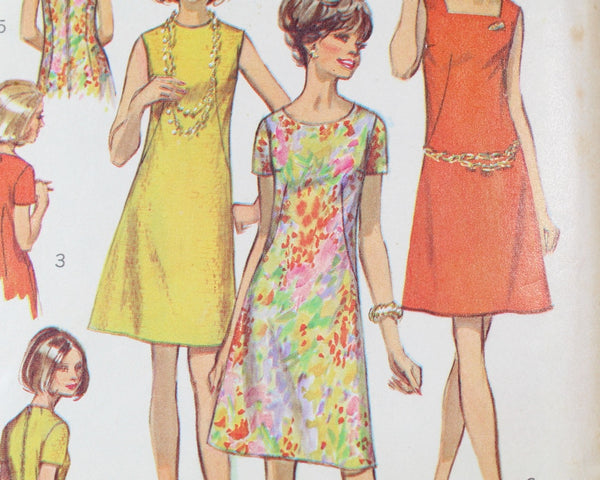 1970 Simplicity #8882 "Mod" Dress Pattern | | Complete, Uncut & Factory Folded in Original Envelope | Bixley Shop