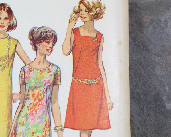 1970 Simplicity #8882 "Mod" Dress Pattern | | Complete, Uncut & Factory Folded in Original Envelope | Bixley Shop