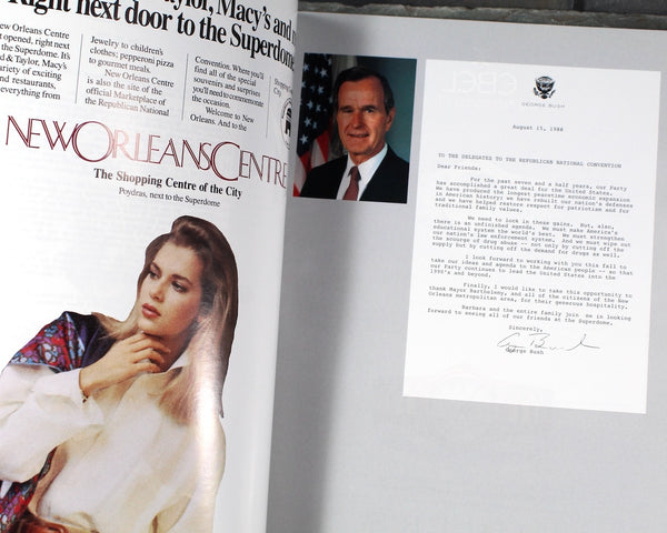 1988 Republican National Convention Official Program | George Bush | Ronald Reagan | Bixley Shop
