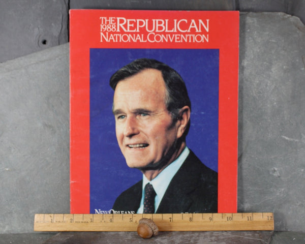 1988 Republican National Convention Official Program | George Bush | Ronald Reagan | Bixley Shop