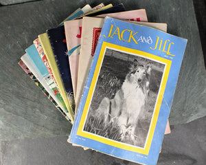 1950 Jack & Jill Magazines | Set of 9 | Vintage Jack and Jill Magazine - Vintage Children's Magazine