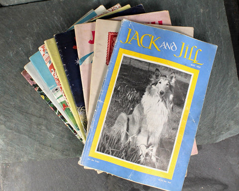 1950 Jack & Jill Magazines | Set of 9 | Vintage Jack and Jill Magazine - Vintage Children's Magazine