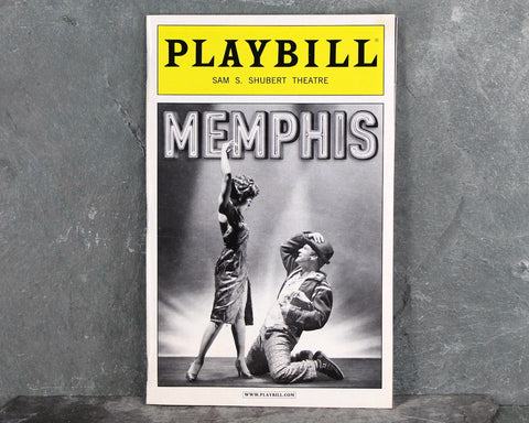 2011 Memphis Playbill from Broadway | Tony Award Winning Musical | April 2011 | Vintage Broadway Memorabilia