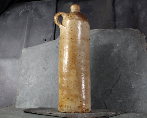 Antique Selters Nassau Handcrafted Stoneware Mineral Water Bottle | Antique Tall Clay Jug | Bixley Shop