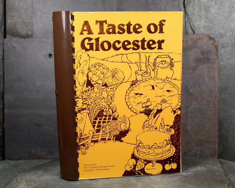 GLOCESTER, RHODE ISLAND - A Taste of Gloucester Cookbook by the Heritage Society, Chepachet | Vintage Community Cookbook | Bixley Shop