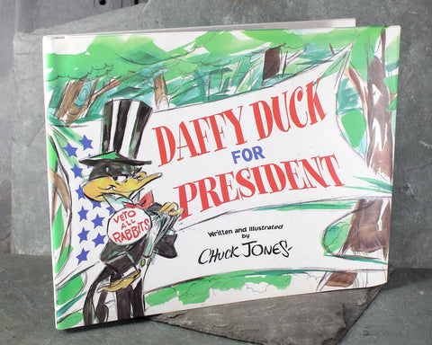 Daffy Duck for President | Written & Illustrated by Chuck Jones | 1997 Vintage Children's Picture Book | Bixley Shop
