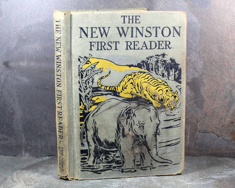 The New Winston Reader by Sidney G. Firman | Illustrated by Frederick Richardson | 1928 Children's Early Reading Primer | Bixley Shop