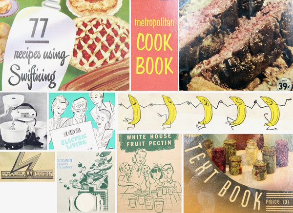 1930s-1950s Cookbooklets | Set of 10 Promotional Mini Cookbooks | Vintage Promotional Cookbooks | Bixley Shop