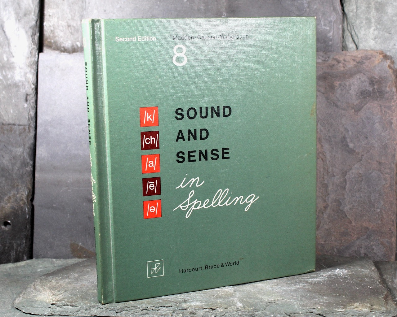 Sound & Sense in Spelling | 1968 Vintage Spelling Schoolbook | Bixley Shop