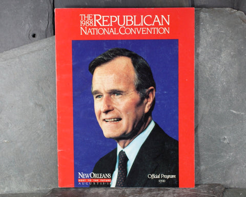 1988 Republican National Convention Official Program | George Bush | Ronald Reagan | Bixley Shop