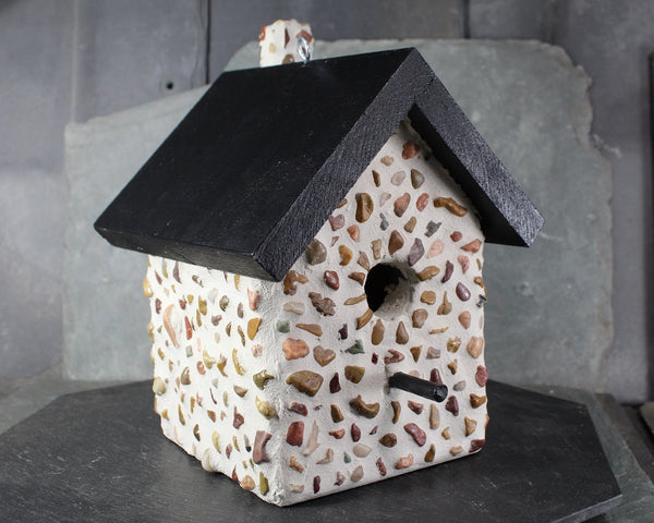 Hand-Crafted Birdhouse "Meadowlark Cottage" - Hand-crafted Birdhouse from vintage wooden frame | Natural Birdhouse | Bixley Shop