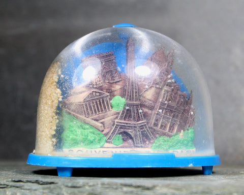 RARE! Vintage Paris Souvenir Snow Globe | 1970s Paris France Snow Globe | Eiffel Tower | Made in France | Bixley Shop