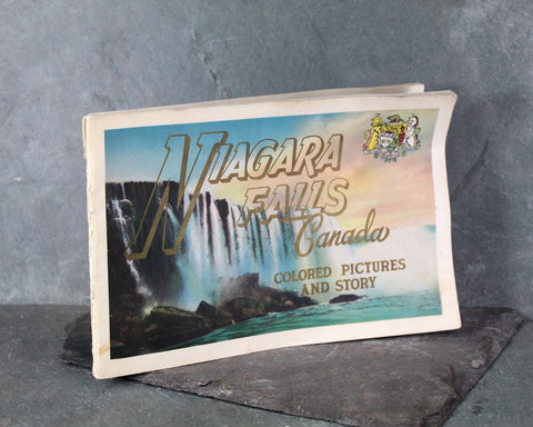 RARE! Niagara Falls, Canada 1948 Souvenir Colorized Photo Guidebook | Vintage Canada Souvenir Photo Guidebook | Bixley Shop