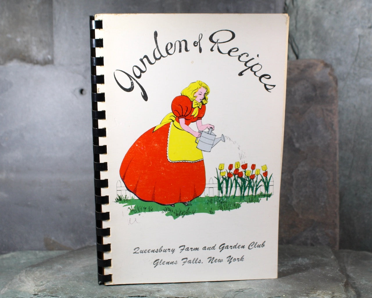 GLENNS FALLS, New York - Garden of Recipes Cookbook by the Queensbury Farm & Garden Club, 1973 | Glenns Falls, NY Cookbook | Bixley Shop