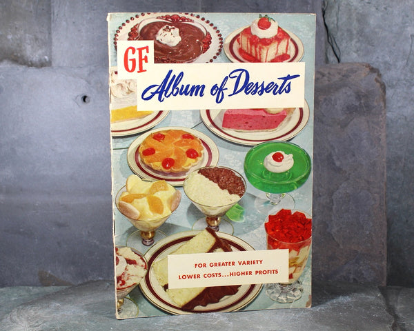 1953 JELL-O Album of Desserts Cookbook | Vintage General Foods Promotional Cookbook | Mid-Century Jell-O Cookbook | Bixley Shop