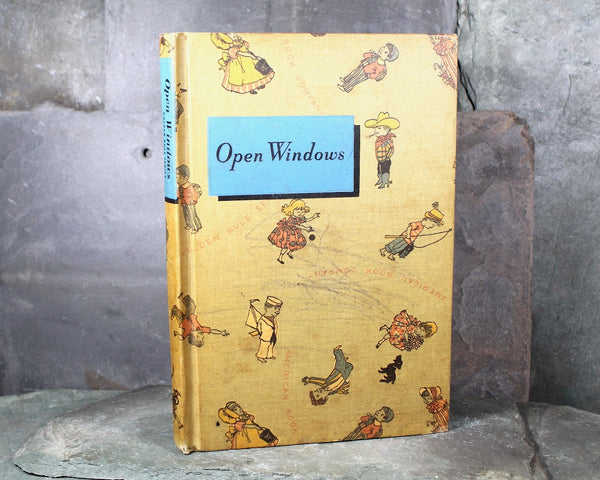 Open Windows | by Allin W. Lewell & Mary Louise Friebele | 1961 American Book Co. | Golden Rule Series Vintage Reading Textbook