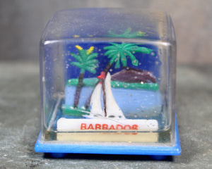 Vintage Barbados Souvenir Snow Globe | 1970s Barbados Snow Globe | Caribbean Snow Globe| Bixley Shop