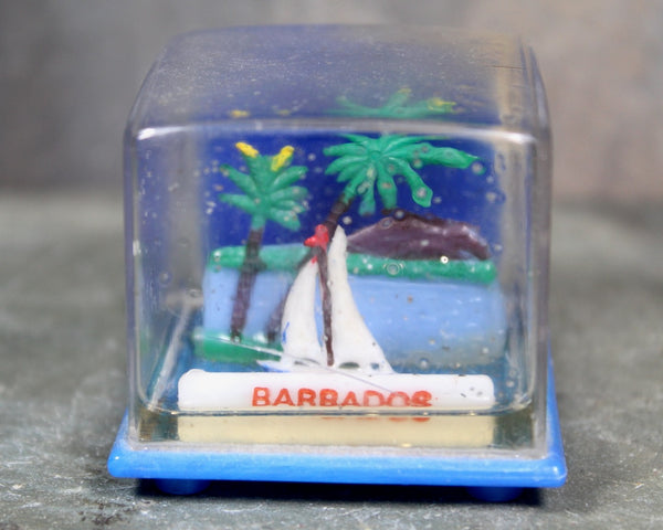 Vintage Barbados Souvenir Snow Globe | 1970s Barbados Snow Globe | Caribbean Snow Globe| Bixley Shop