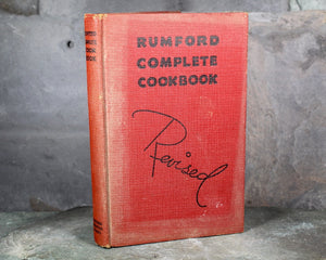 1940 Rumford Complete Cook Book, 11th Edition - Classic Rumford Baking Powder Cookbook