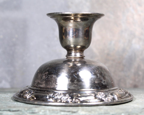 Vintage Silver Candlestick | Tarnished Silver for Shabby Chic Look | Silver Candle Holder | Bixley Shop