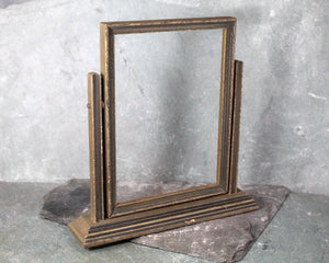 Antique Tabletop Wooden Swivel Frame | Antique Frame for Portrait or Mirror | Antique Tabletop Frame for 5"x7" Images | Bixley Shop