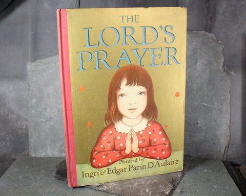 The Lord's Prayer illustrated by Ingrid & Edgar Parin D'Aulaire | 1934 FIRST EDITION Antique Children's Prayer Book | Bixley Shop