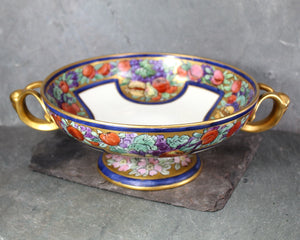 Antique Rosenthal Selb-Bavaria Empire Footed Bowl | Bavarian Porcelain | Hand Painted Bavarian Pedestal Bowl | Bixley Shop