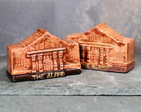 Alamo Salt & Pepper Shakers | Vintage Alamo Souvenir | Ceramic Alamo Salt and Pepper Shakers | circa 1970s | Bixley Shop