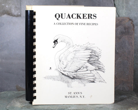 MANLIUS, NEW YORK - St. Ann's Quackers Cookbook | 1970s Community Cookbook | Bixley Shop