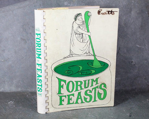 RIDGEWOOD, NEW JERSEY Forum Feasts Cookbook | 1971 - 7th Printing | Vintage Fundraiser Cookbook to benefit The Forum School | Bixley Shop